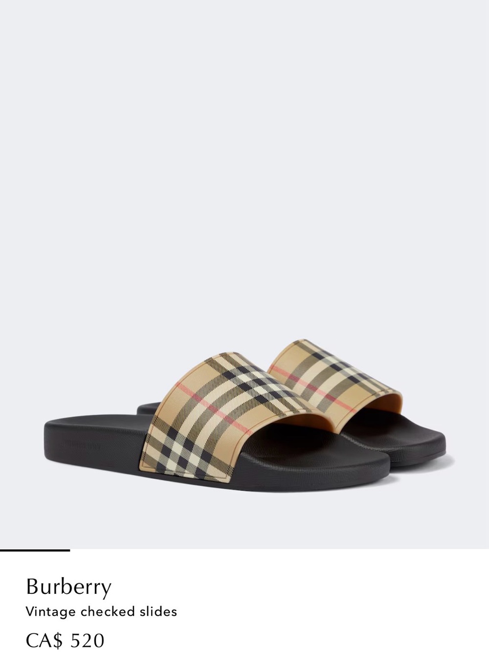 Authentic Burberry women’s slides